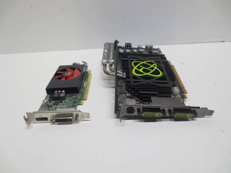 lot 1105 image: Lot of 2 video cards (More Details in Pictures)