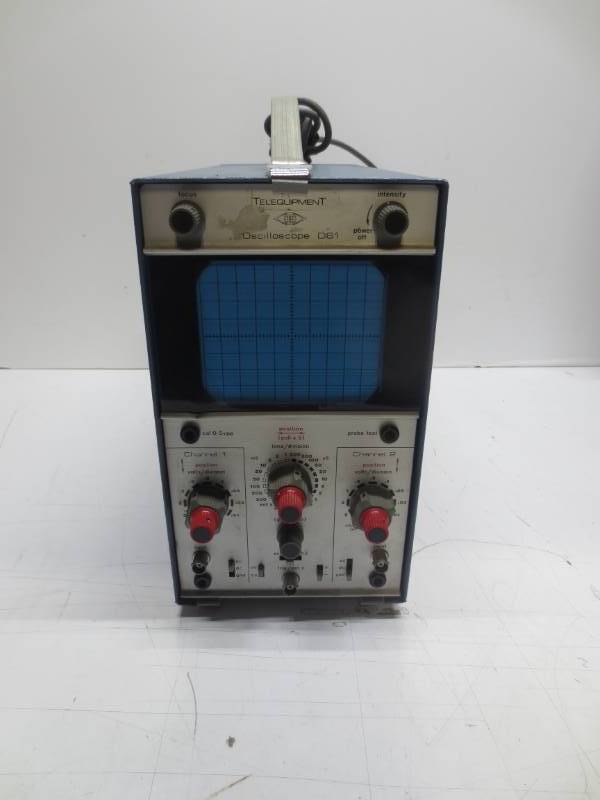lot 1200 image: Telequipment oscilloscope D61