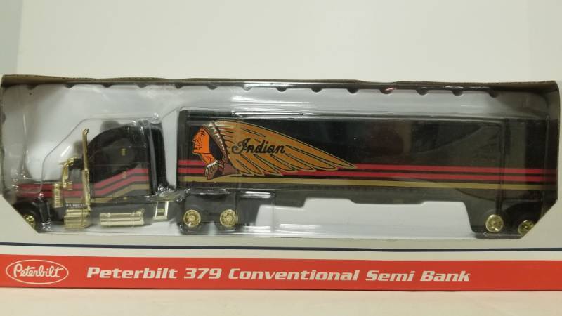 lot 1120 image: Indian Motorcycle Peterbilt Liberty Semi Bank 164 Scale