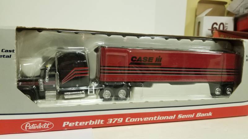 lot 1127 image: Liberty Classics Die-cast  case Ih  Peterbilt 379 Conventional Semi Bank -