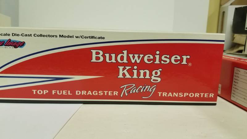 lot 1132 image: Budweiser King Racing Transporter Ertl 164 Kenny Bernstein