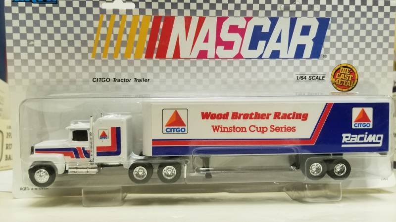 lot 1160 image: 164 Wood Brother Racing Team Semi Truck (made By Ertl) 1990