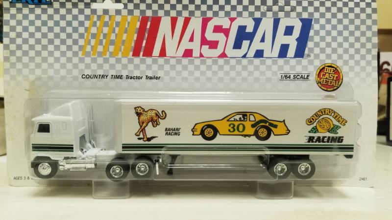 lot 1161 image: 164 Ertl Nascar Country Time Tractor Trailer, Bahari Racing