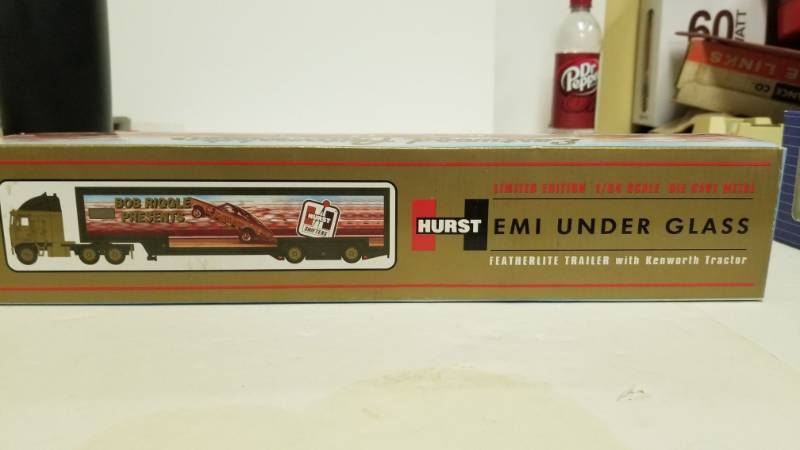 lot 1205 image: 164 Hemi Under Glass Kenworth Tractor Featherlite Trailer Bob Riggle Barracuda