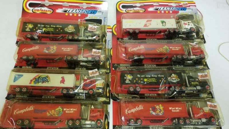 lot 1279 image: Majorette Transports 8 HO Scale