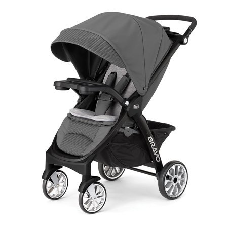 lot 3049 image: Chicco Bravo LE Stroller, BlackGrey
