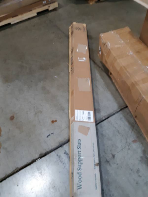 lot 3053 image: bed slats solid wood support fabric-covered
