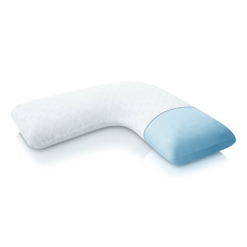 lot 3076 image: Z Gel Memory Foam L-Shape Body Pillow for Side Sleeping Comfort