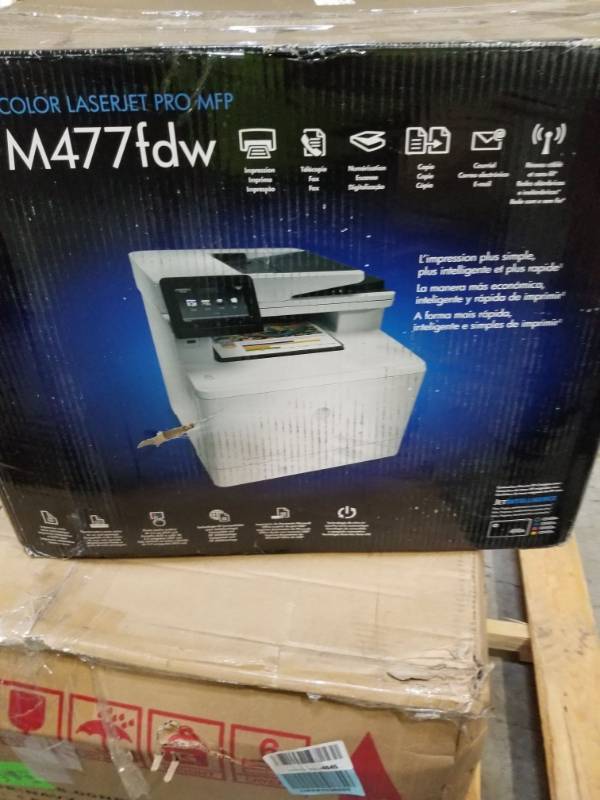 lot 3083 image: HP LaserJet Pro M477fdw All-in-One Wireless Color Laser Printer with Double-Sided Printing, Amazon Dash Replenishment ready (CF379A)       