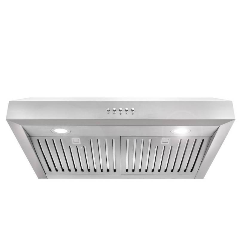lot 3101 image: Cosmo UC30 30-in Under-Cabinet Range Hood 760-CFM with Ducted  Ductless Convertible Duct , Kitchen Over Stove Vent Light , 3 Speed Exhaust Fan , Dishwasher-Safe Permanent Filter ( Stainless Steel )