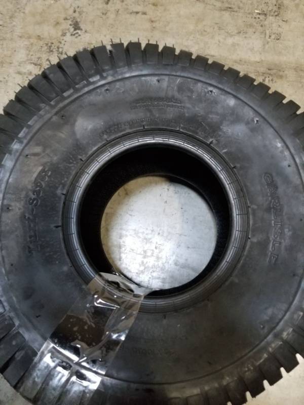 lot 3102 image: Carlisle 574341 Multi Trac CS Lawn & Garden Tire - 20x10.00-8 4PLY