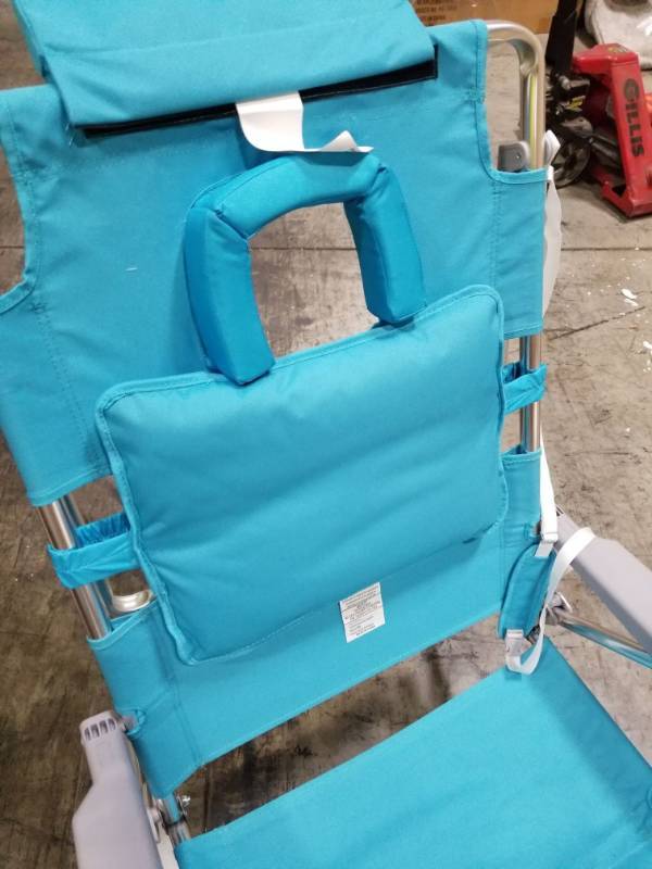 rio beach face opening sunbed high seat beach chair & lounger