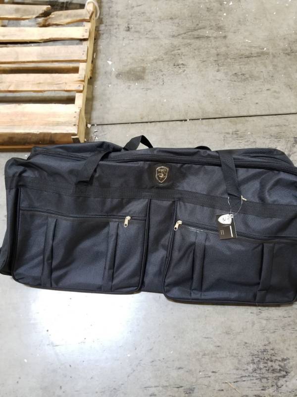 lot 3214 image: 42-inch Rolling Duffle Bag with Wheels, Luggage Bag, Hockey Bag, XL Duffle Bag With Rollers, Heavy Duty Oversized Storage Bag