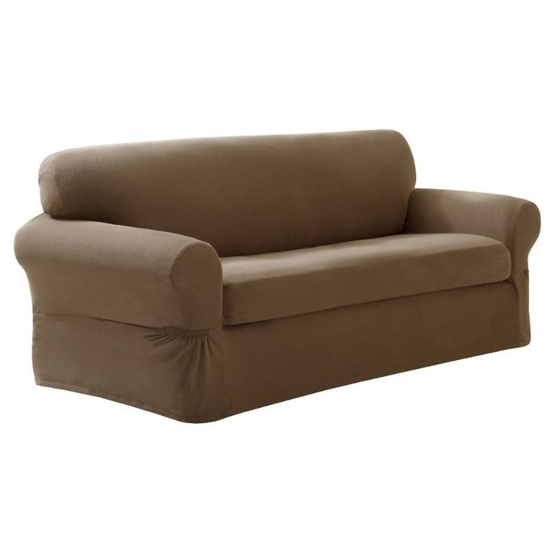 lot 3234 image: Maytex Stretch Pixel Two Piece Sofa Slipcover