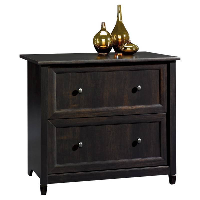 lot 3244 image: Sauder 409044 Edge Water Lateral File, L 33.31  x W 23.47  x H 29.37 , Estate Black finish