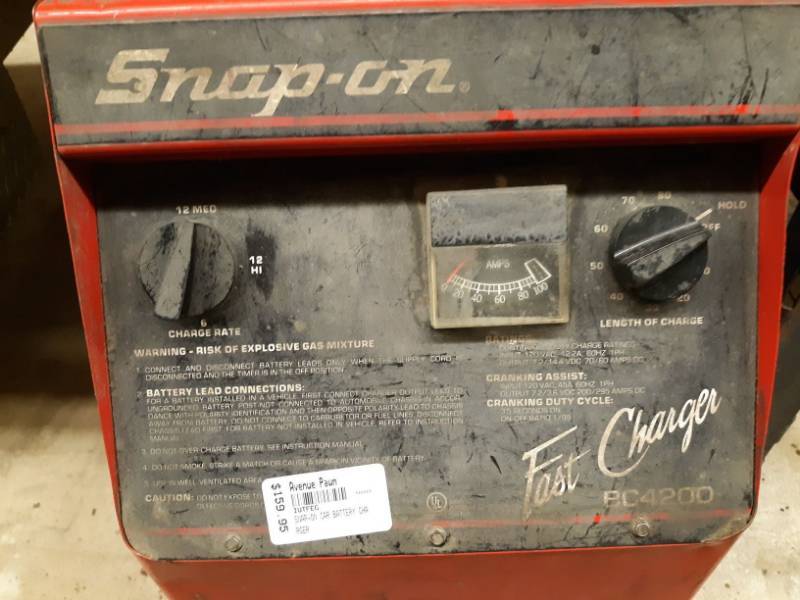 Snap On Car Battery Fast Charger BC4200 Avenue Pawn Fine Jewelry Closing Sale Tools Antiques Games Taxidermy Music Instruments Fishing Rare Items Videos MORE Equip Bid