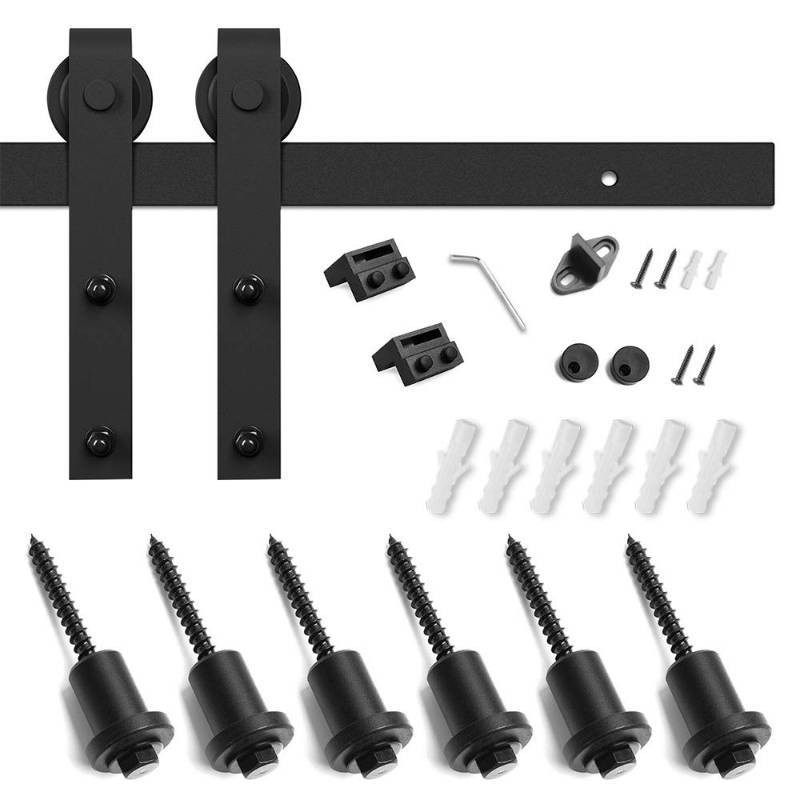 lot 11 image: Smartstandard 8 Foot Sliding Barn Door Hardware