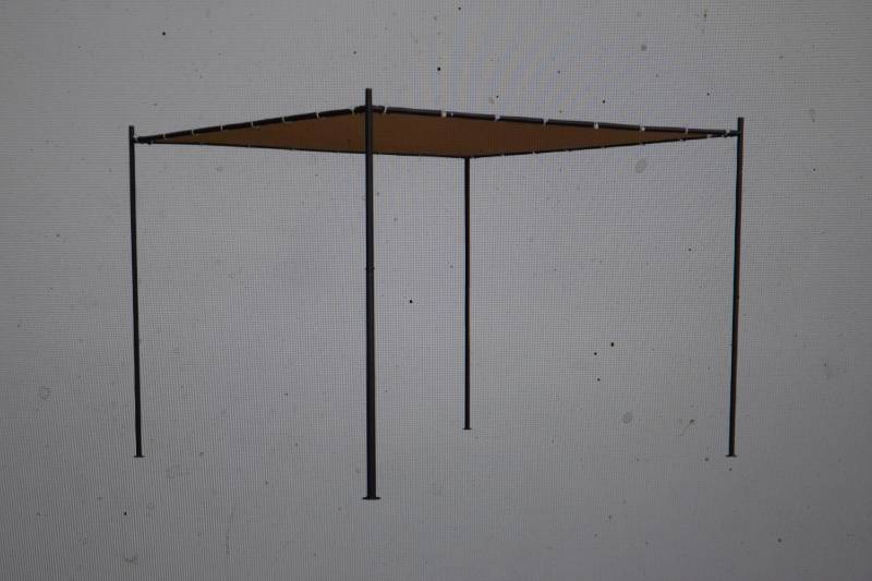 lot 10 image: VidaXL Flat Roof Gazebo