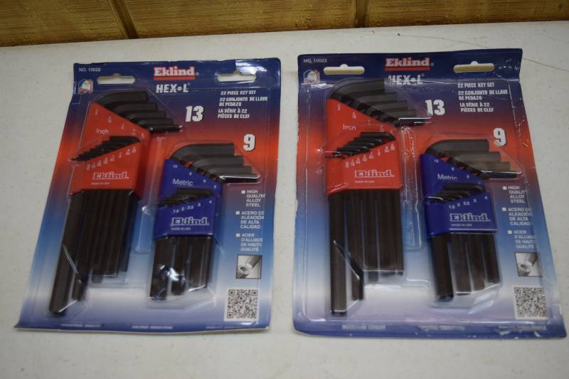 lot 91 image: 2 Packages Eklind Allen Wrenches