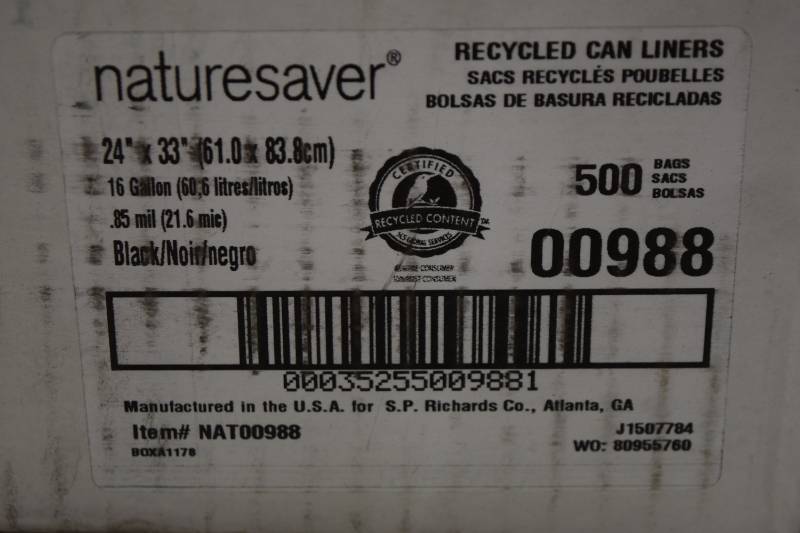 lot 210 image: 500 Naturesaver Trash Bags