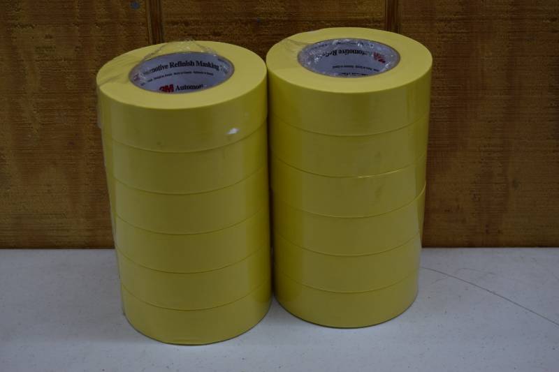 lot 115 image: 12 Rolls 3M Automotive Refinish Masking Tape