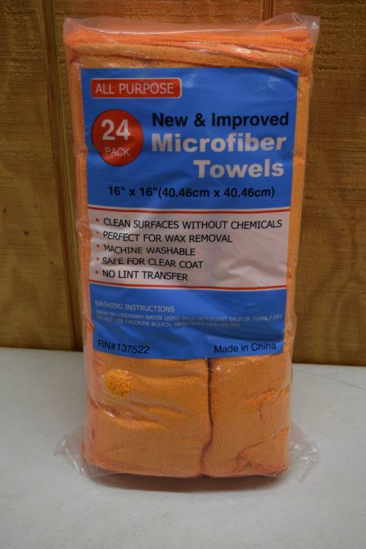 lot 263 image: 24 Pack All Purpose Microfiber Towels