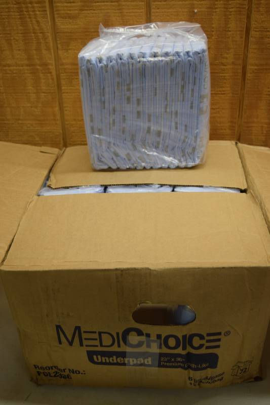 lot 324 image: 72 Medichoice Underpads Hospital Chucks