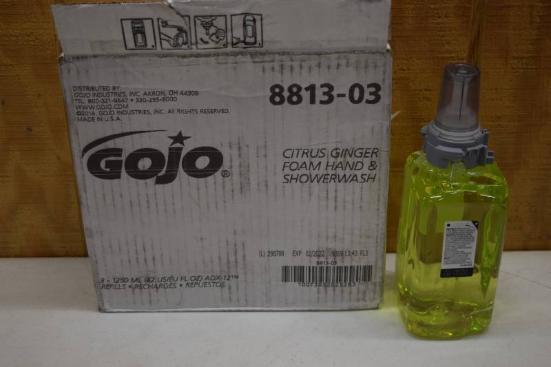 lot 329 image: 3 Pack Gojo Citrus Ginger Foam Soap
