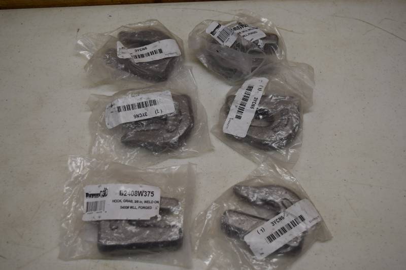 lot 341 image: 6 Buyers Weld On Hooks