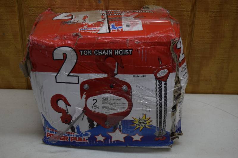 lot 395 image: American Power Pull 2 Ton Chain Hoist