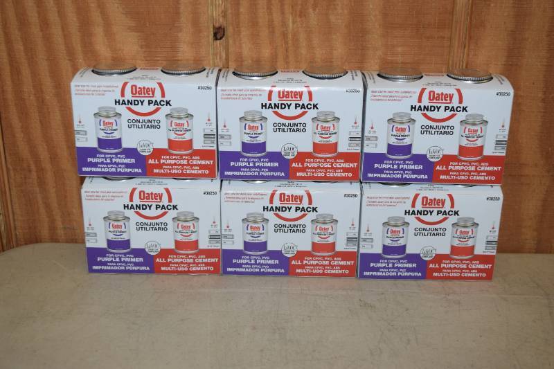 lot 482 image: 6 Oatey Handy Pack Primer and Cement