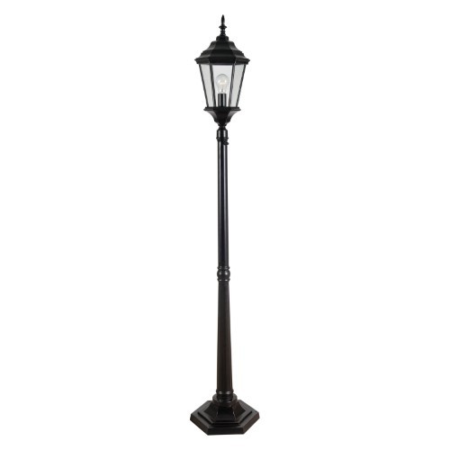 lot 8320 image: Villa Bronze Portable Post Lantern