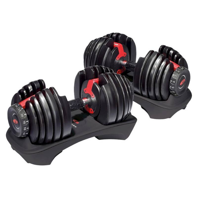 lot 8350 image: Bowflex 552 Dumbbell Pair