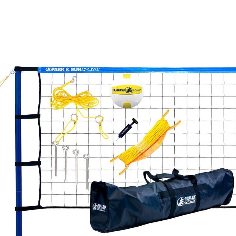 lot 8366 image: Park & Sun Sports Spiker Sport Steel Volleyball Set