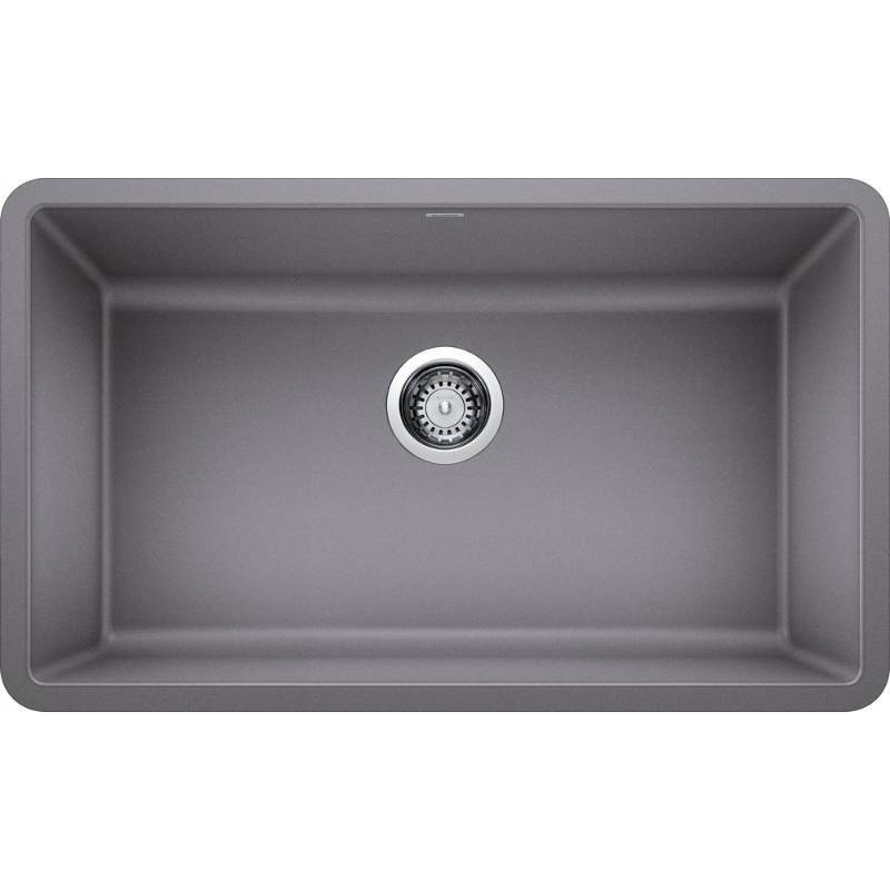 lot 8377 image: BLANCO PRECIS 30  Single Undermount - Metallic Gray