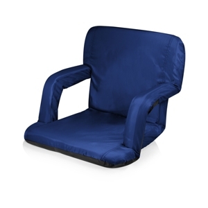 lot 8422 image: Oniva by Picnic Time Ventura Navy Portable Reclining Stadium Seat