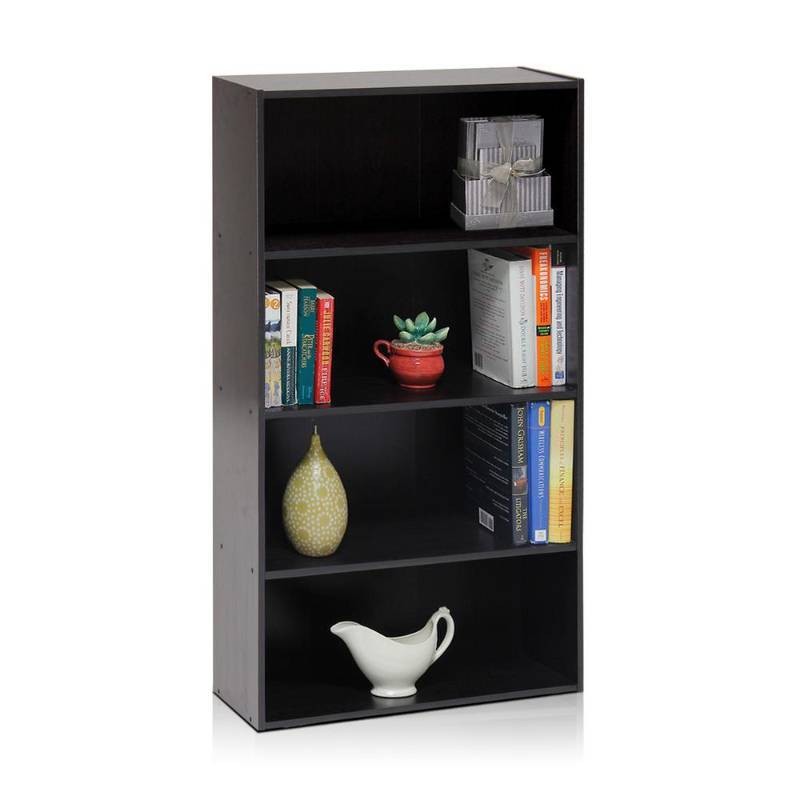 lot 8464 image: Furinno 11209EX Pasir 4 Tier Open Shelf, Espresso