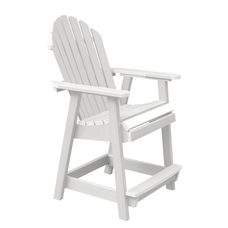 lot 8480 image: Highwood Hamilton Counter Height Deck Chair, White