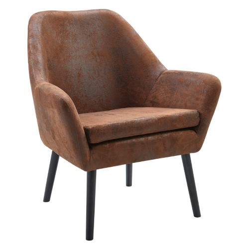 lot 8482 image: Versanora Divano Aged Fabric Upholstered Chair