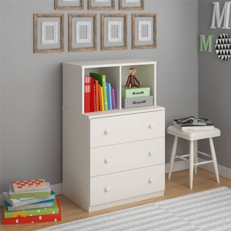 lot 8484 image: Skyler Kids Dresser with Cubbies by Altra, White Stipple