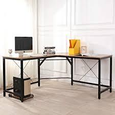 lot 8455 image: Soges 59 x 59 inches Large L-Shaped Desk Computer Desk