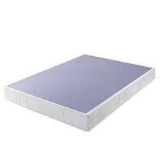 lot 8505 image: Box Spring Mattress Foundation Standard Profile Metal Wood Slat Support Full