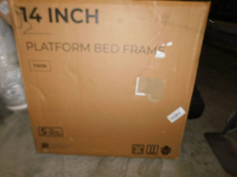 lot 8519 image: Twin  14 Platform Bed Frame