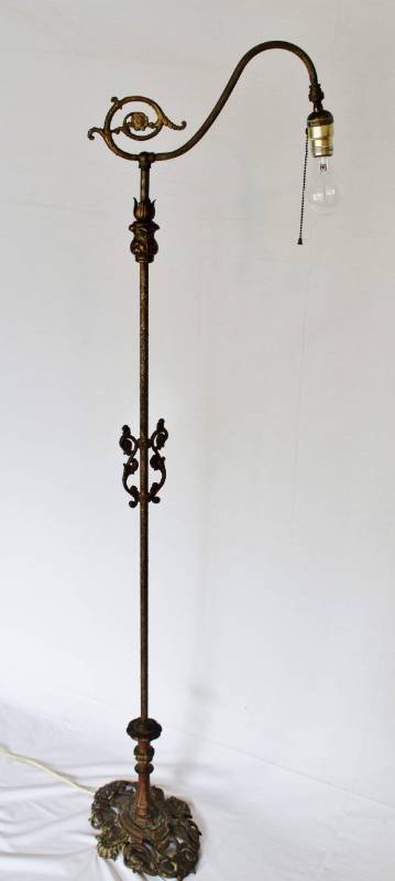 Ornate Antique Floor Lamp Brass O P Estate Sale