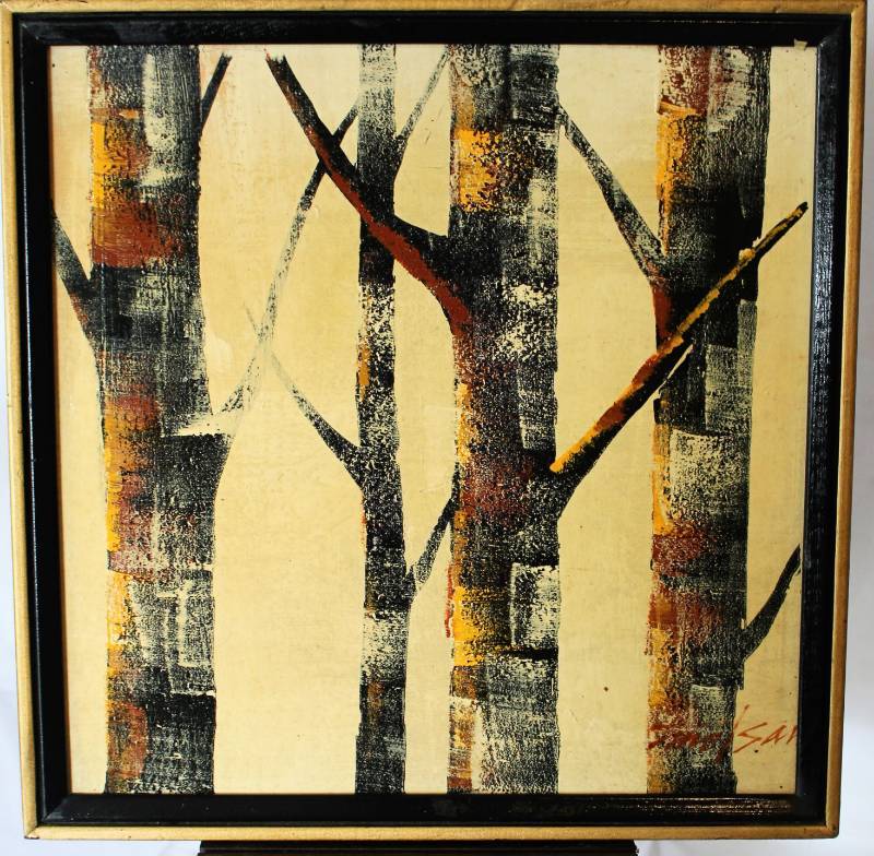 lot 15 image: Trees Picture  - signed