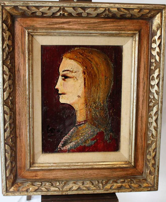 lot 16 image: LeDuc - Portrait of a Lady - signed