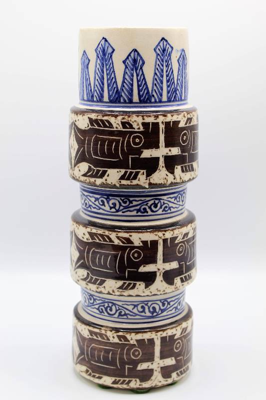 lot 1098 image: Ornamental StackedTotem Vase