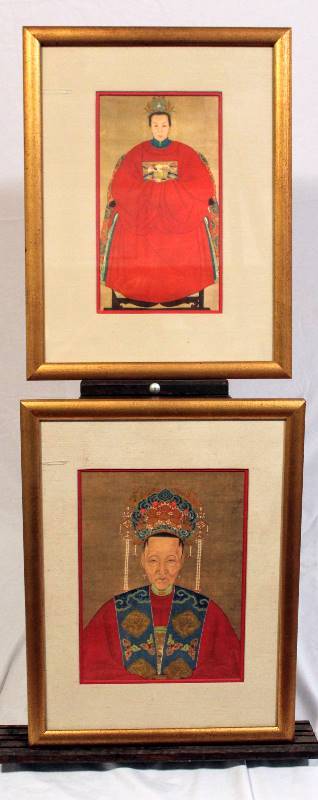 lot 1132 image: Set of Two - Monarchy Enthroned and Chinese Dignity