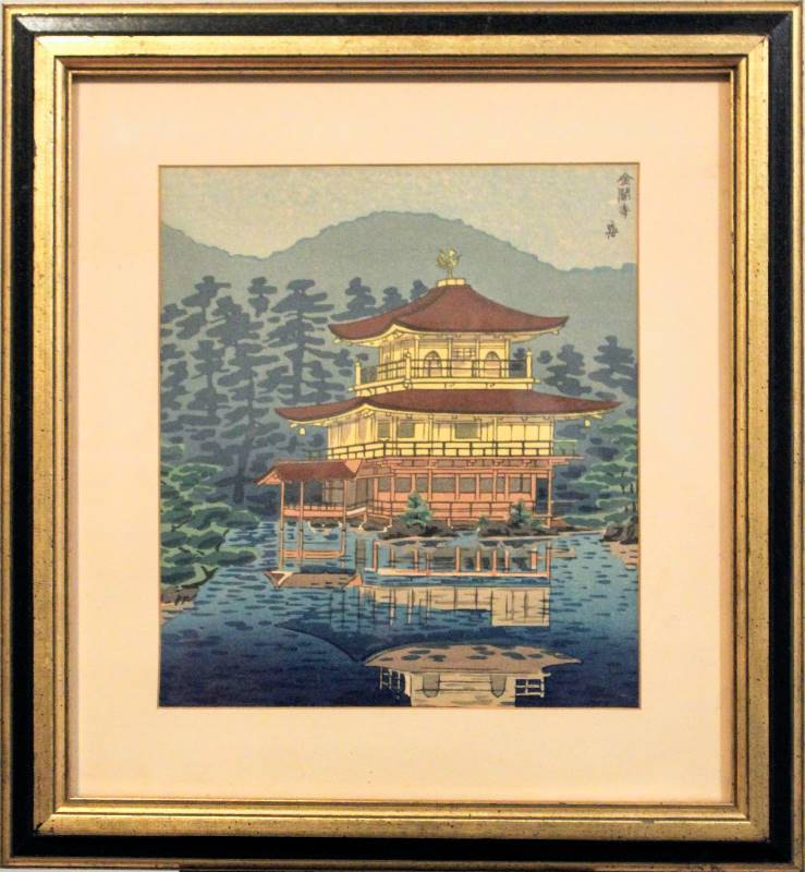 lot 1138 image: Tokuriki Tomikichiro - Kinkaku-ji Temple (1978)