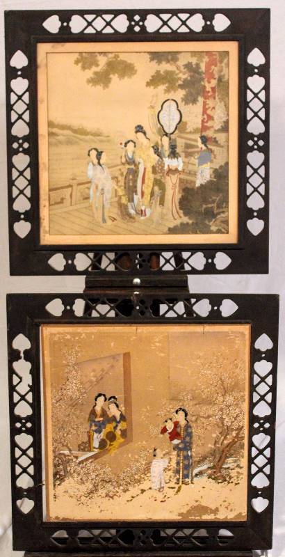 lot 1148 image: Set of Pre-War Japanese Paintings - c. 1920s